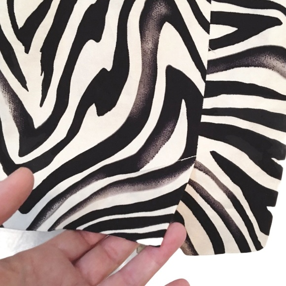 Zebra Animal Print Mini Skirt Petite - Picture 3 of 3